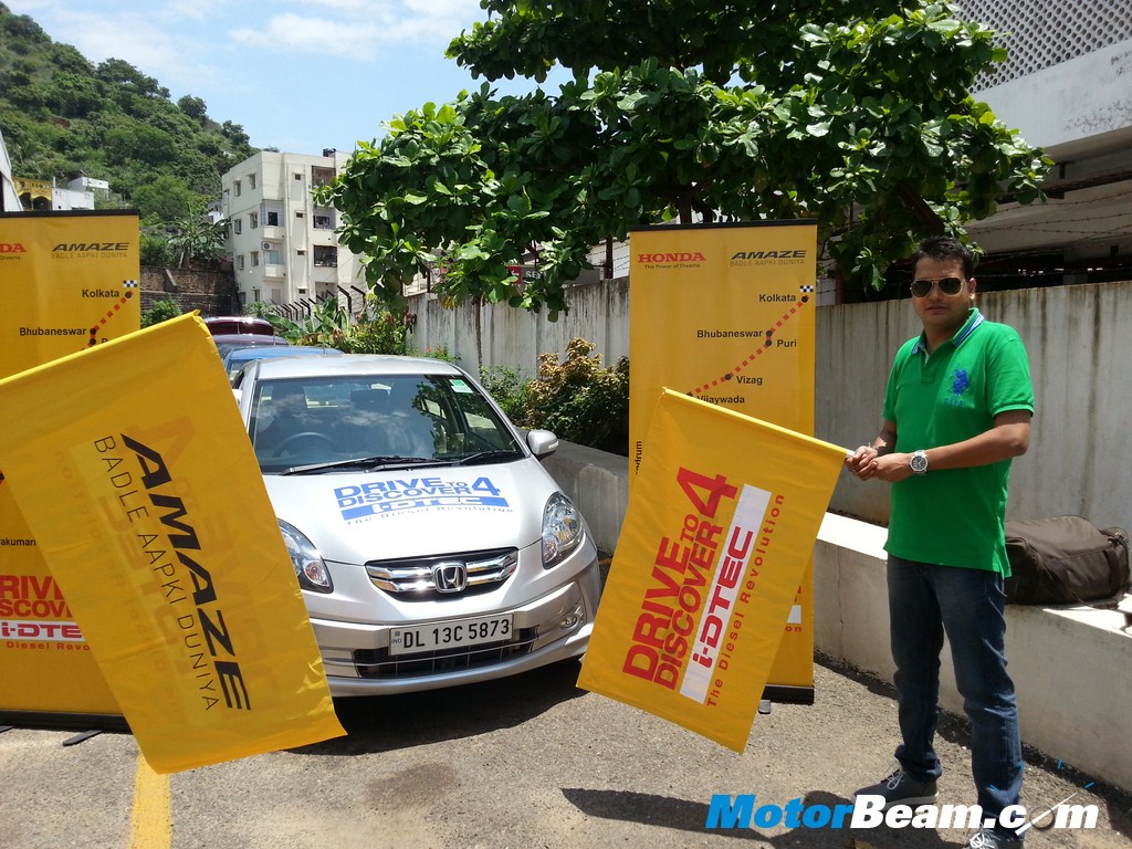 Honda Amaze Drive To Discover Flag Off