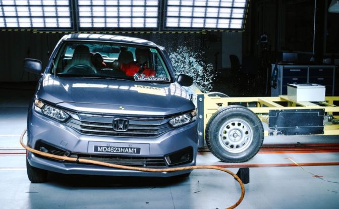 Honda Amaze Side Impact Crash Test