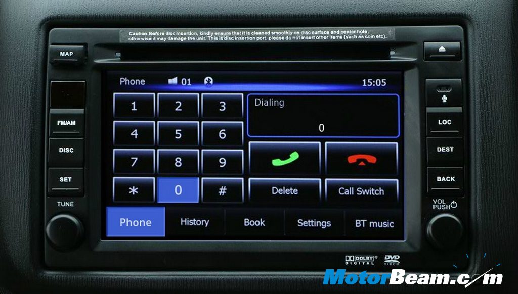 Honda Amaze Touch Screen