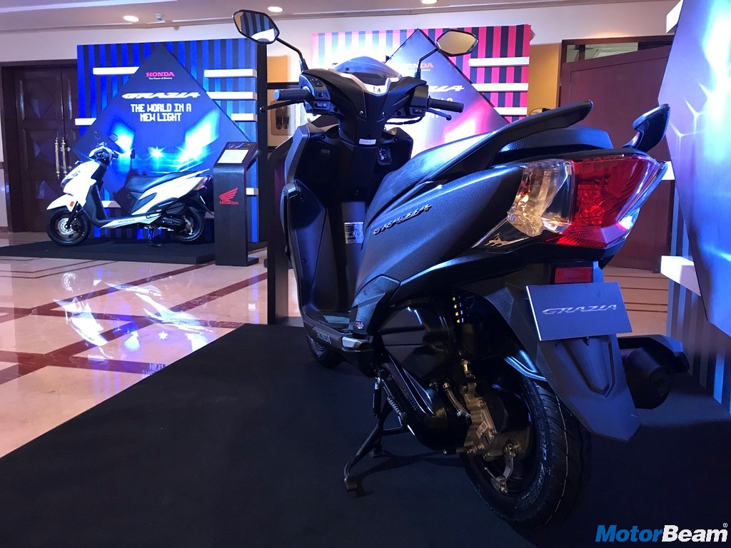 Honda Grazia Matte Grey Rear