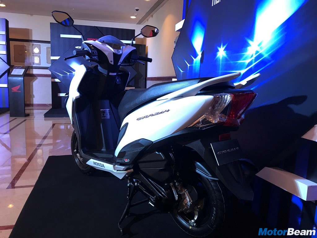 Honda Grazia Pearl White Rear