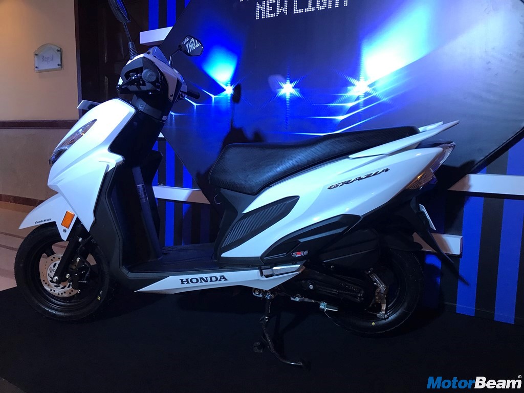 Honda Grazia Pearl White Side Profile