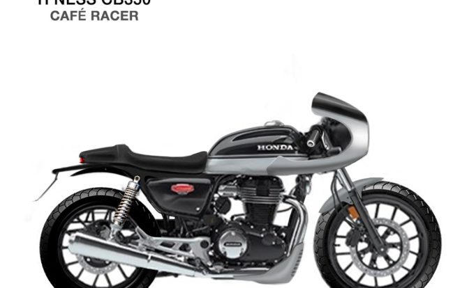 Honda H'ness CB350 RS Cafe Racer Render