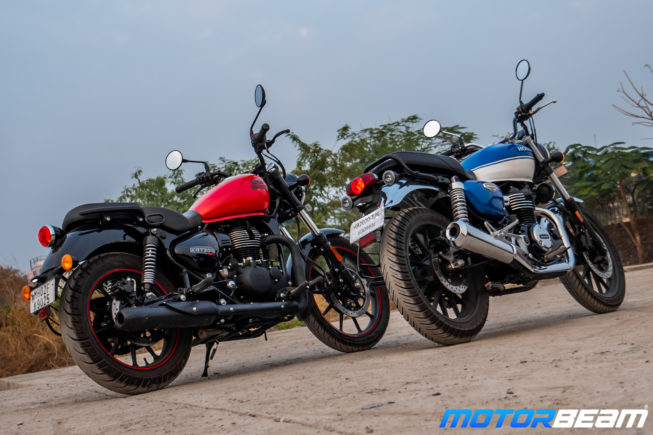 Honda Hness CB350 Vs Royal Enfield Meteor 350 Comparison 12