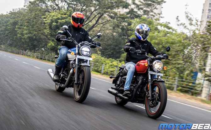 Honda H'ness CB350 vs RE Meteor Comparison Video