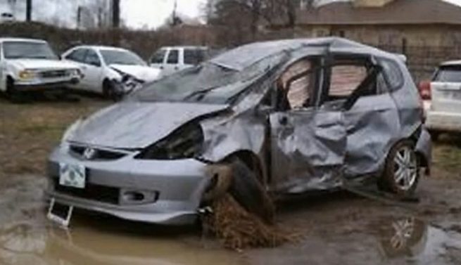Honda Jazz Rollover