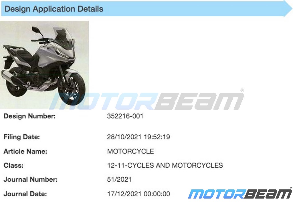 Honda NT1100 Patent