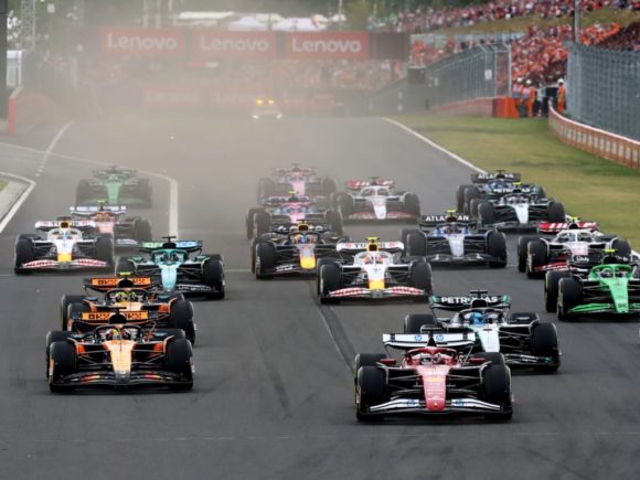 Hungarian GP race start