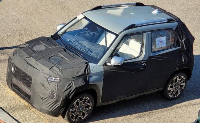 Hyundai AX1 Micro SUV Spied