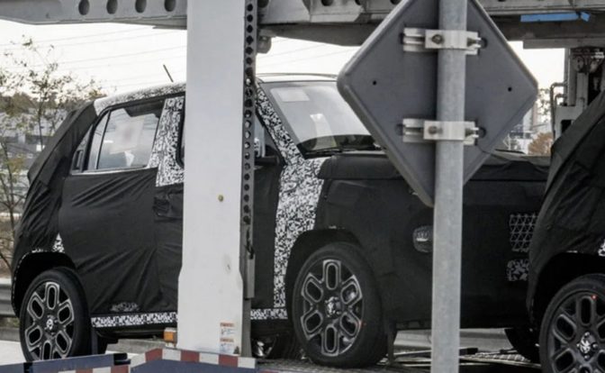Hyundai AX1 Micro SUV Spied