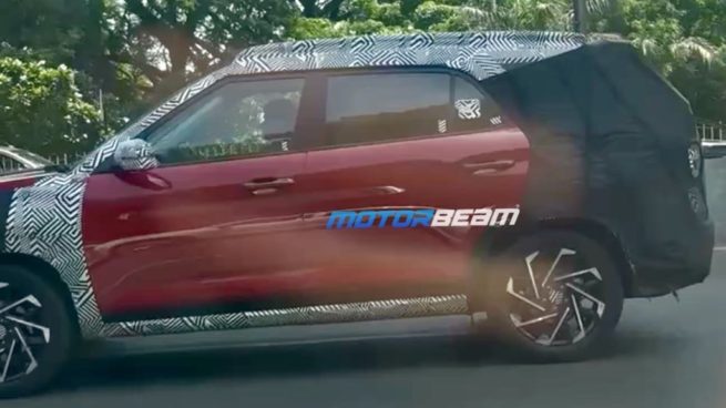 Hyundai Alcazar Facelift Red Spotted