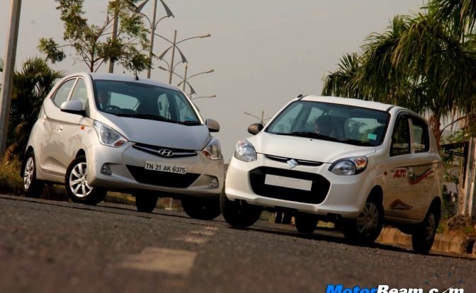Hyundai Eon vs Alto 800 Shootout