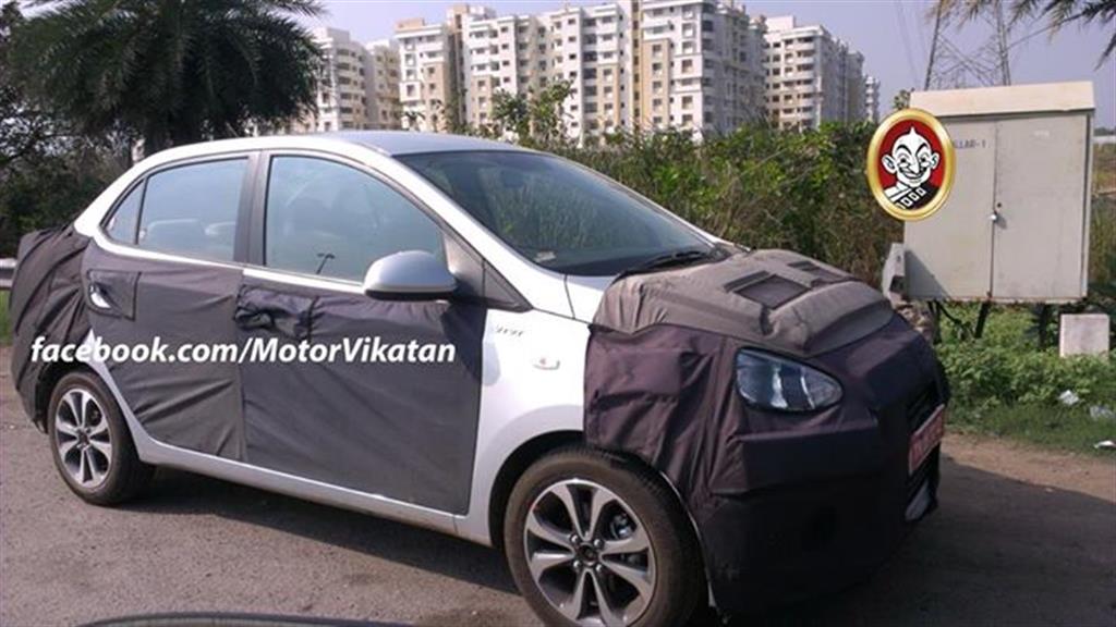 Hyundai Grand i10 Sedan Spy Pic Front