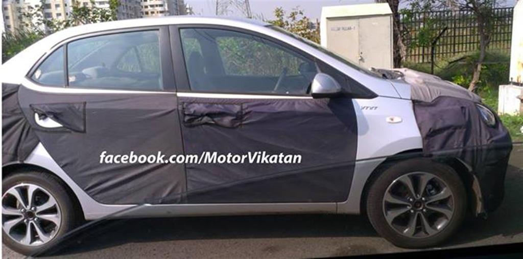 Hyundai Grand i10 Sedan Spy Pic