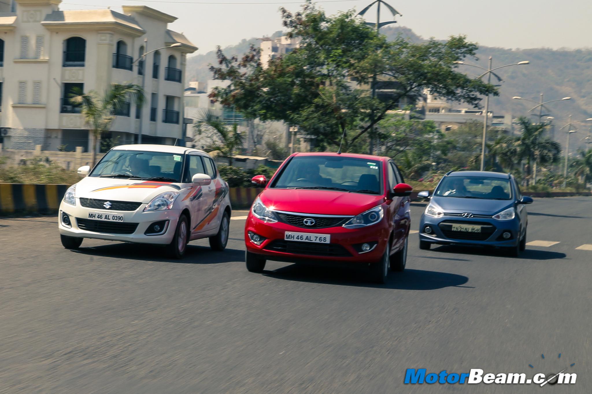 Hyundai Grand i10 vs Tata Bolt vs Maruti Swift