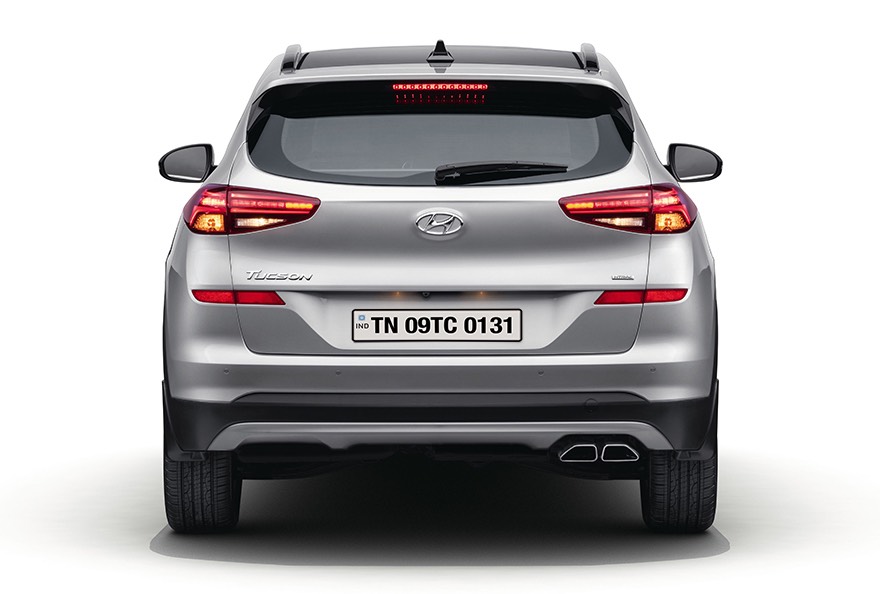 Rear profile with new tail lights and bumper