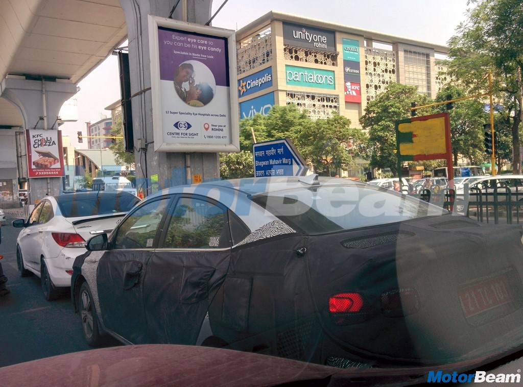 Hyundai Verna Spied At Delhi