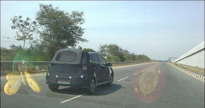 Hyundai i10 spy pics