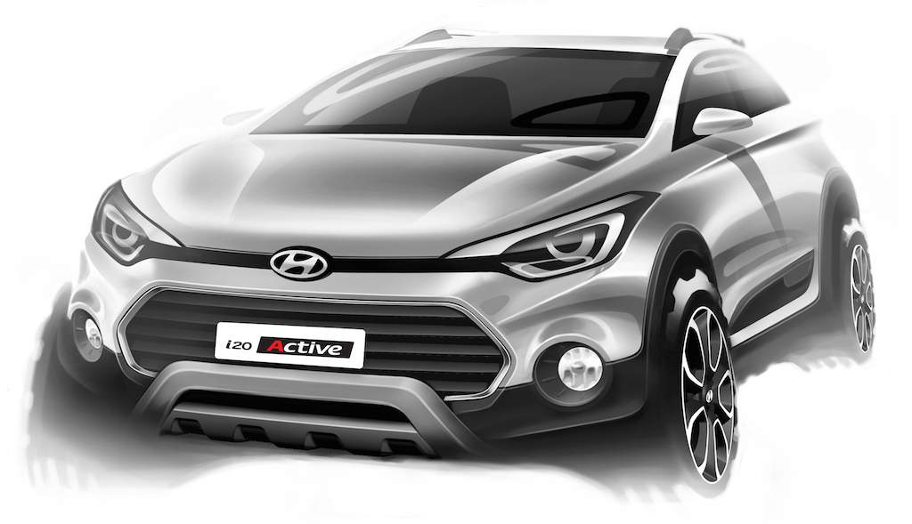 Hyundai i20 Active Rendering