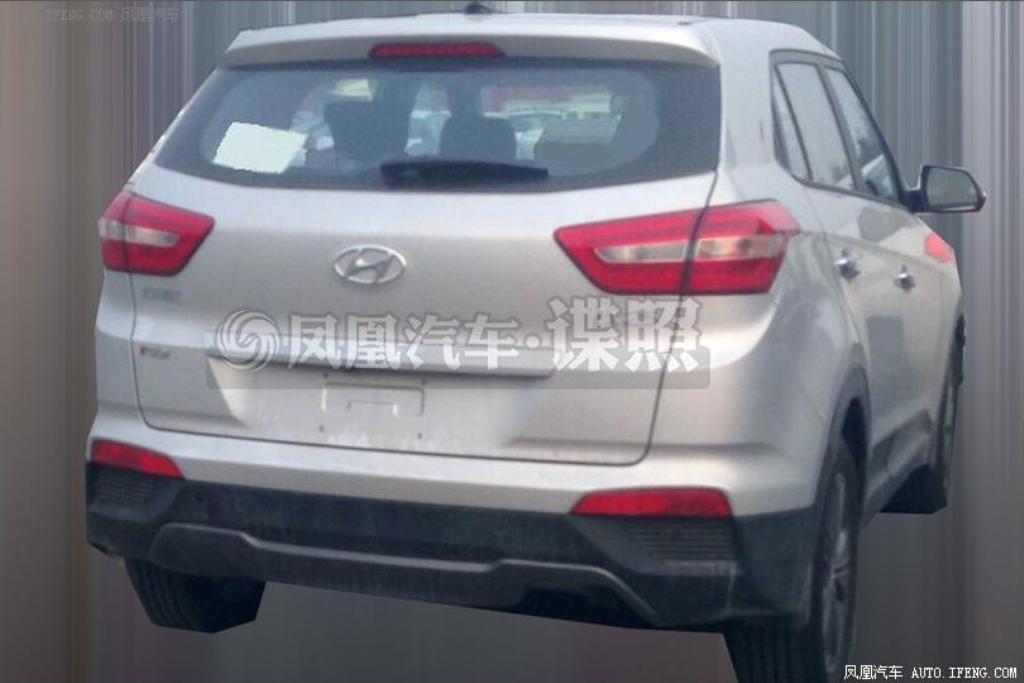 Hyundai ix25 Sport Variant Spy Shot Rear