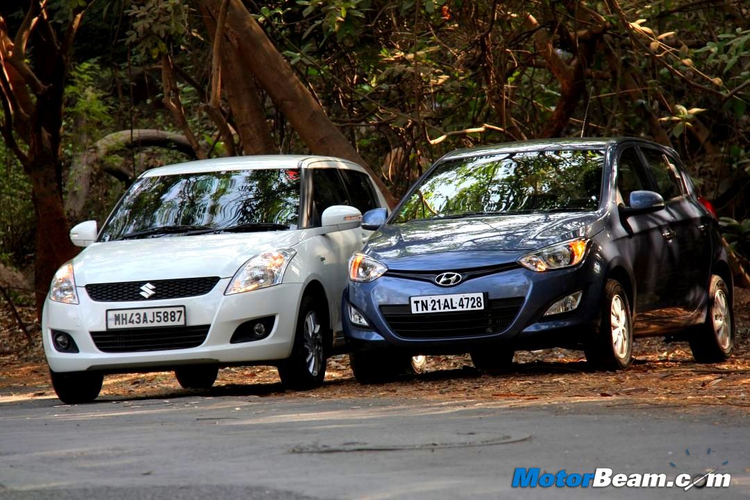 Hyundai i20 vs Maruti Swift Road Test Hyundai i20 vs Maruti Swift Road Test