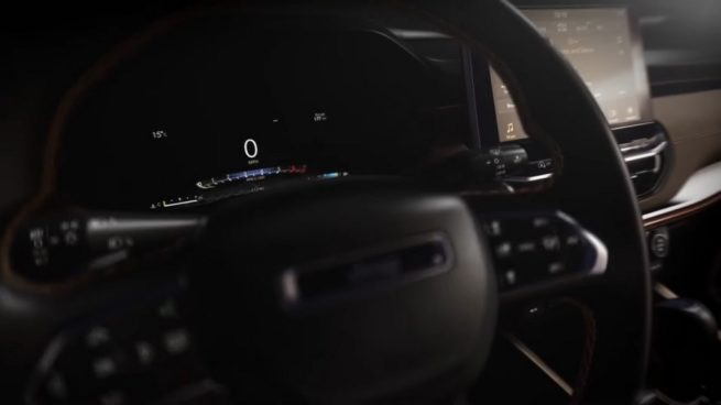 Jeep Meridian Interior Teased Instrument Cluster