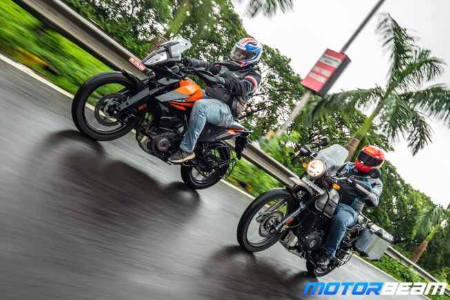 KTM 390 Adventure vs Royal Enfield Himalayan Comparison Review 16
