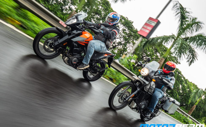 KTM 390 Adventure vs Royal Enfield Himalayan Comparison Review 16