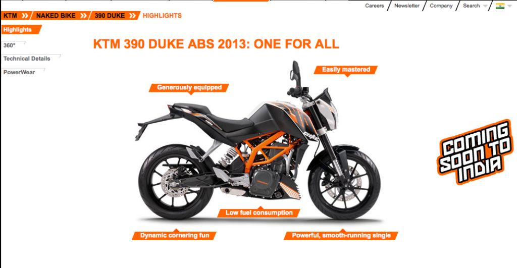 KTM 390 Duke Coming Soon