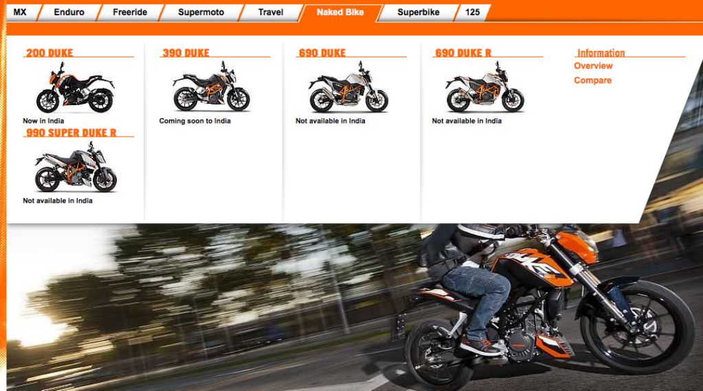 KTM 390 Duke Upcoming