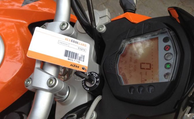 KTM Duke Instrumentation