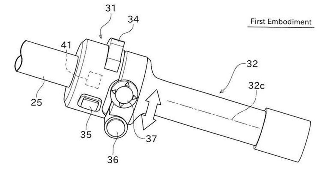 Kawasaki Hybrid Motorcycle Patent Switchgear