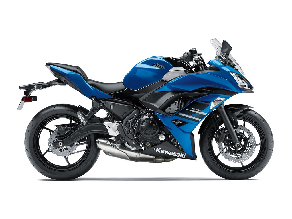 Kawasaki Ninja 650 Blue Side Profile