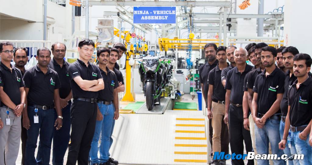 Kawasaki Z250 India Assembly