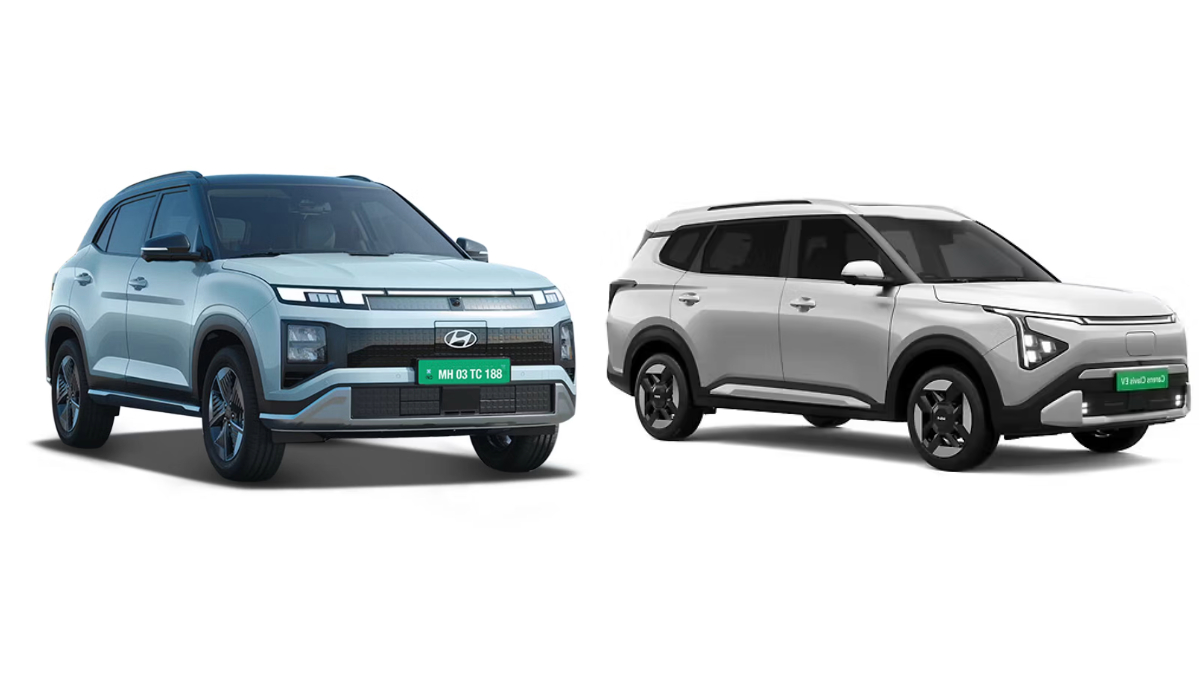 Kia Carens Clavis EV & Hyundai Creta Electric front
