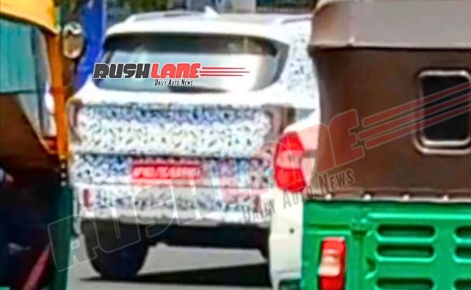 Kia Carens Facelift Spotted