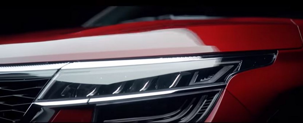 Kia Seltos Teased Headlamp