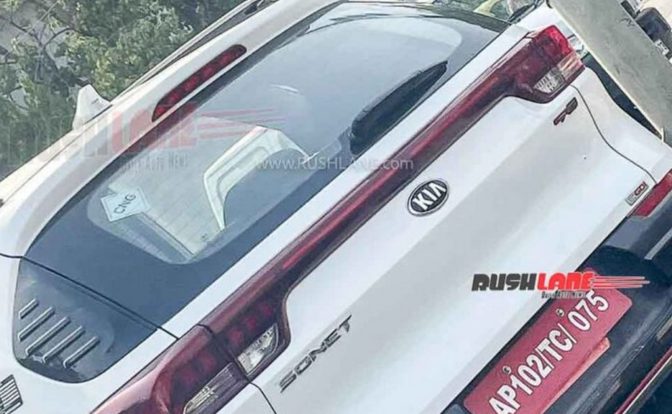 Kia Sonet CNG Spied