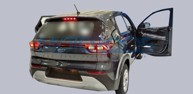 Kia Sonet Spied Rear