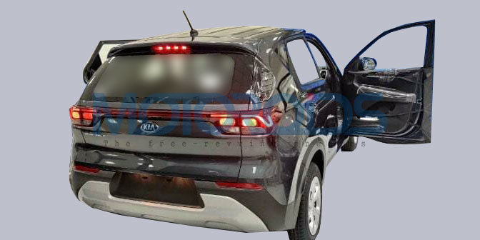 Kia Sonet Spied Rear
