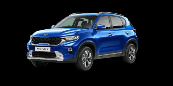 Kia Sonet Tech Line Intelligency Blue