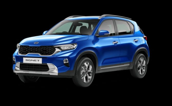 Kia Sonet Tech Line Intelligency Blue