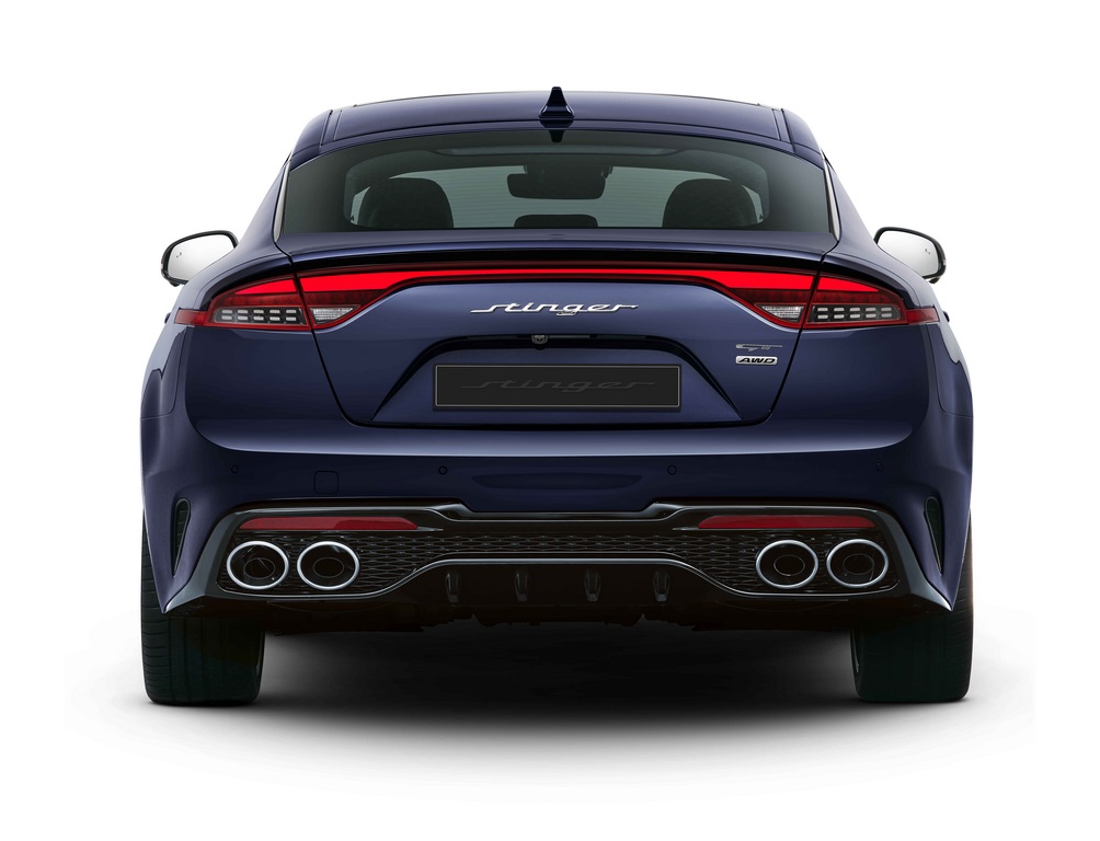Rear profile of the car
