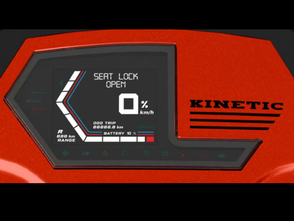 Kinetic DX EV instrument cluster