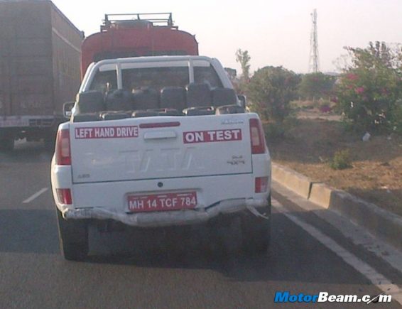 LHD Tata Xenon Spied