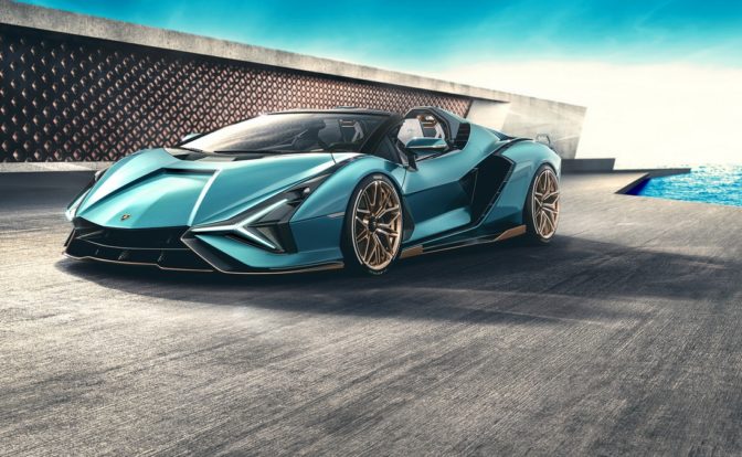 Lamborghini Sian Roadster Front