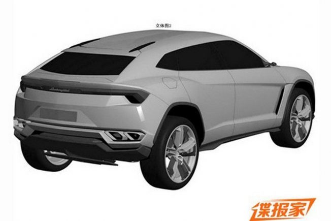 Lamborghini Urus Patent Drawing 03