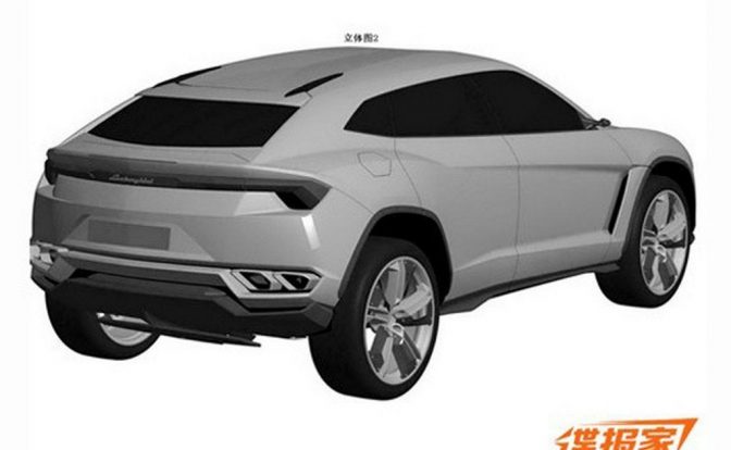 Lamborghini Urus Patent Drawing 03