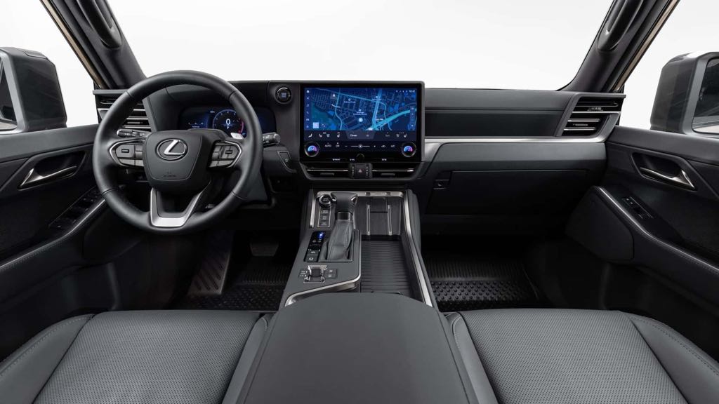 Interior with dashboard and screen