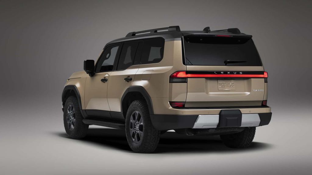 Rear profile of the car